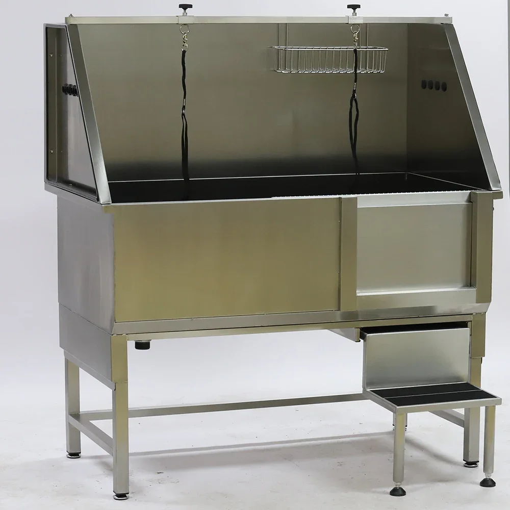 One-stop Service Customizable Size Stainless Steel Pet Grooming Bath All-in-one Professional Pet Grooming Bathing Tub