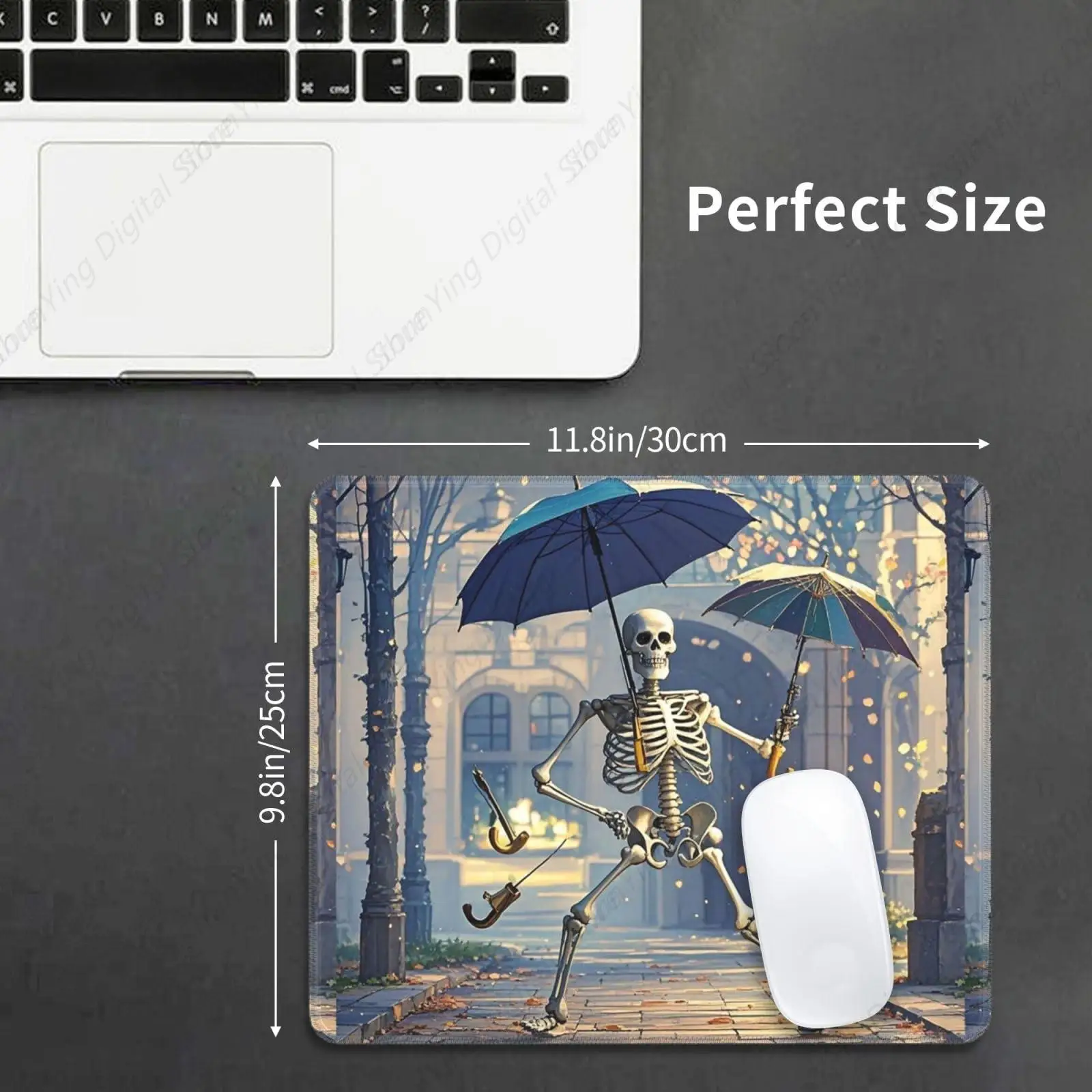 Durable Mouse Pad With Anti Slip Rubber Frame And Umbrella Dancing Game Mouse Pad, Computer Desktop Protection Pad