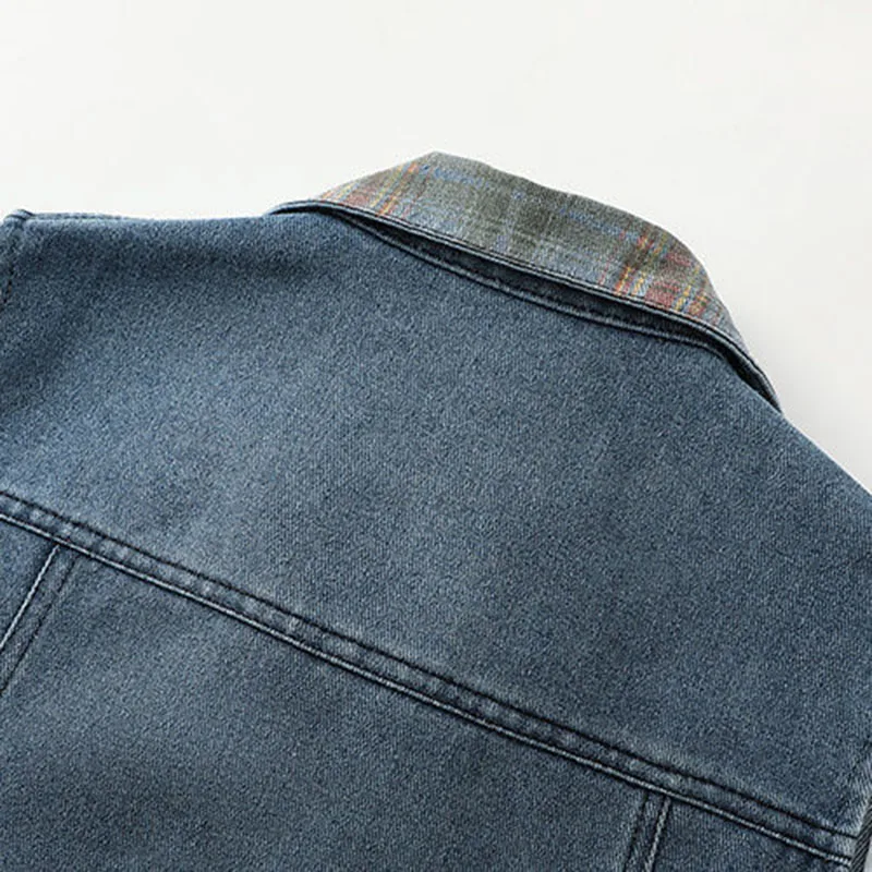 Joker nouvelle veste haut de gamme femmes printemps automne Vintage Denim gilet avec poches amples et gilets avec hauts à simple boutonnage