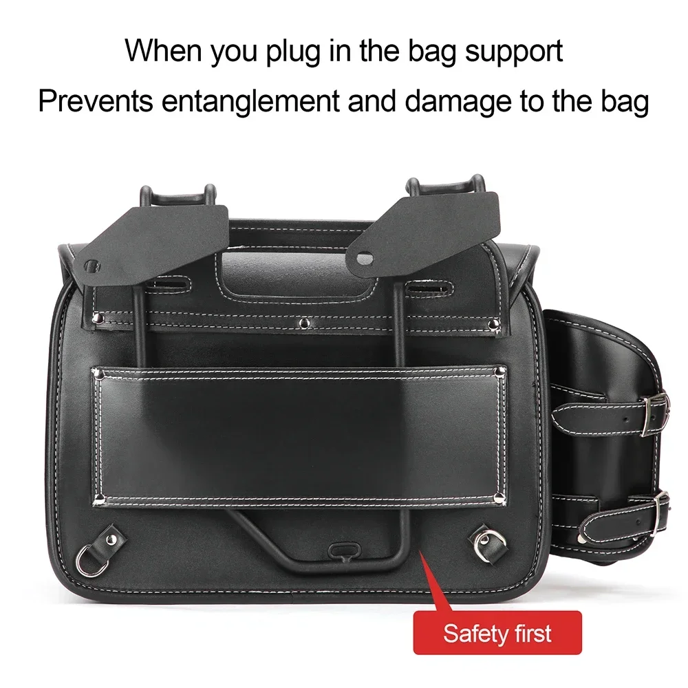 Motorcycle Side Saddle Bags Waterproof PU Leather Saddlebag for Honda Rebel CMX500 CMX 300 250 500 1100 for Yamaha for Suzuki