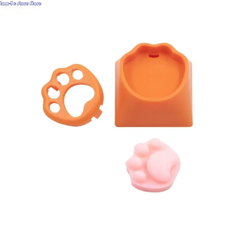 D0UA CATS CLAW KEYCAPSカスタマイズ可能な3Dデザインソフトタッチ昇華キーキャップのほとんどの機械式キーボードに互換性