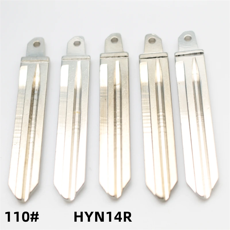 

FLYBETTTER 50Pcs 110# HYN14R Blank Remote Uncut Key Blade For Kia K3 K2 For Hyundai Elantra I10 HB20