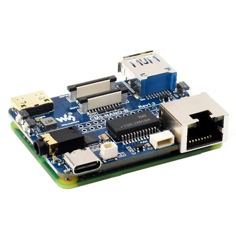 【VALUE MONEY】Waveshare For Compute Module 5 CM5-NANO-B Compatible For Raspberry Pi CM5 Mini Base IO Board NANO B Development Boa