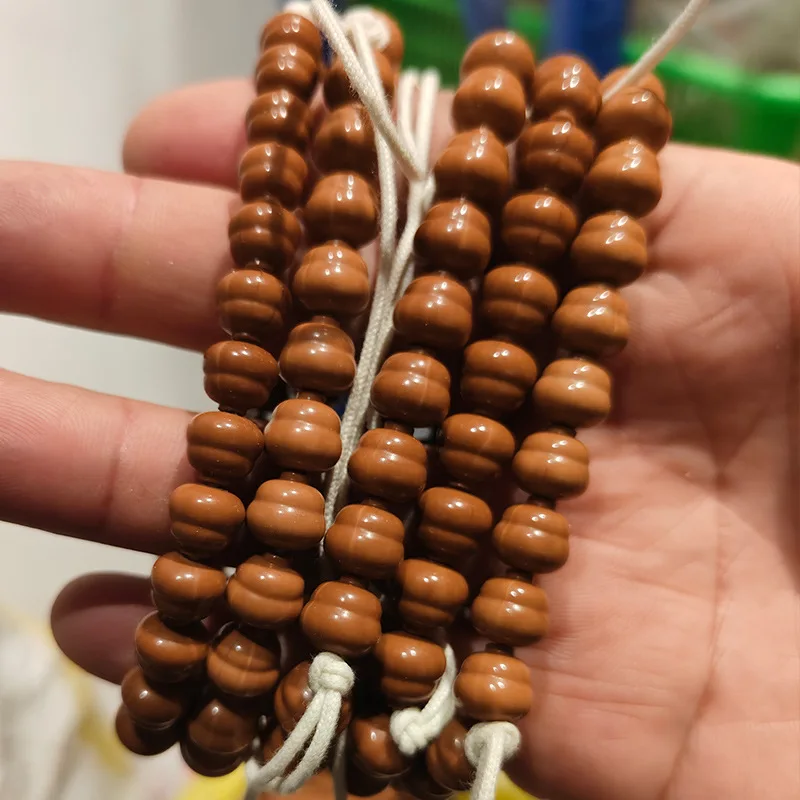 Gourd-shaped monkey head beads bracelet for men and women, Bodhi seed Buddhist prayer beads, wooden craft, high oil density
