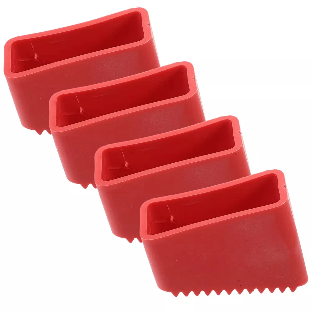 4 Pcs Rubber Ladder Feet Replacement Covers Foot Protectors For Tile Floors Non-slip Ladder Feet Rubber Pads