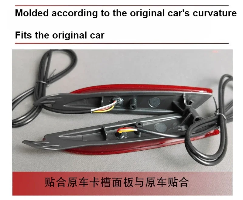 For Mazda CX-5 CX5 2022-2026 Car Rear Bumper Light Reflector Upgrade LED Sequential Turn Signal Driving Brake Lamp Accessories detail image 6