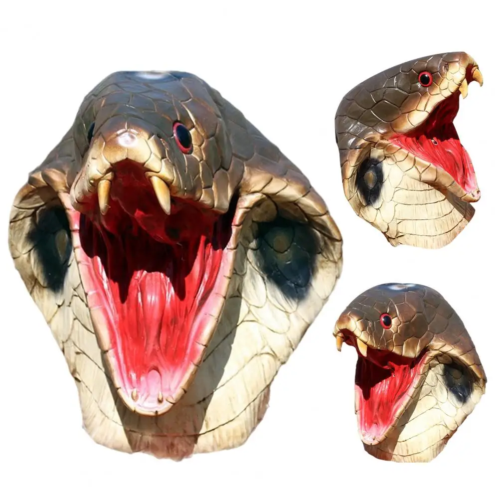 

Realistic Snake Head Masque Snake Themed Masquerade Masque Realistic Head Masque for Halloween Cosplay Carnival for Snake