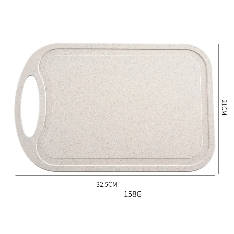 Food Grade Wheat Straw Cutting Board Small Portable Fruit Vegetable Chopping Board for Baby Food Prep Bpa Free Kitchen Cutting M