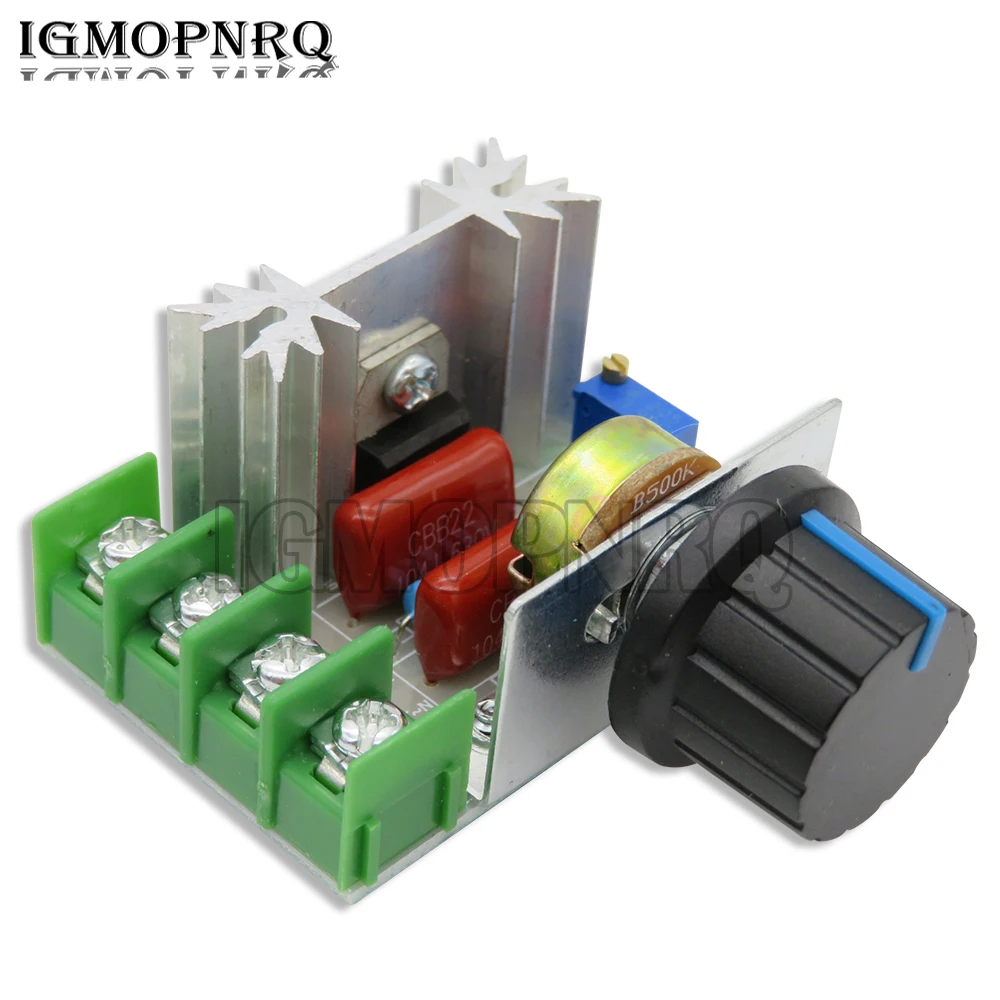 PUMUDDSY Voltage regulator AC 220V 2000W SCR Power regulator Dimming Dimmers Motor Speed Controller Thermostat Electronic Module