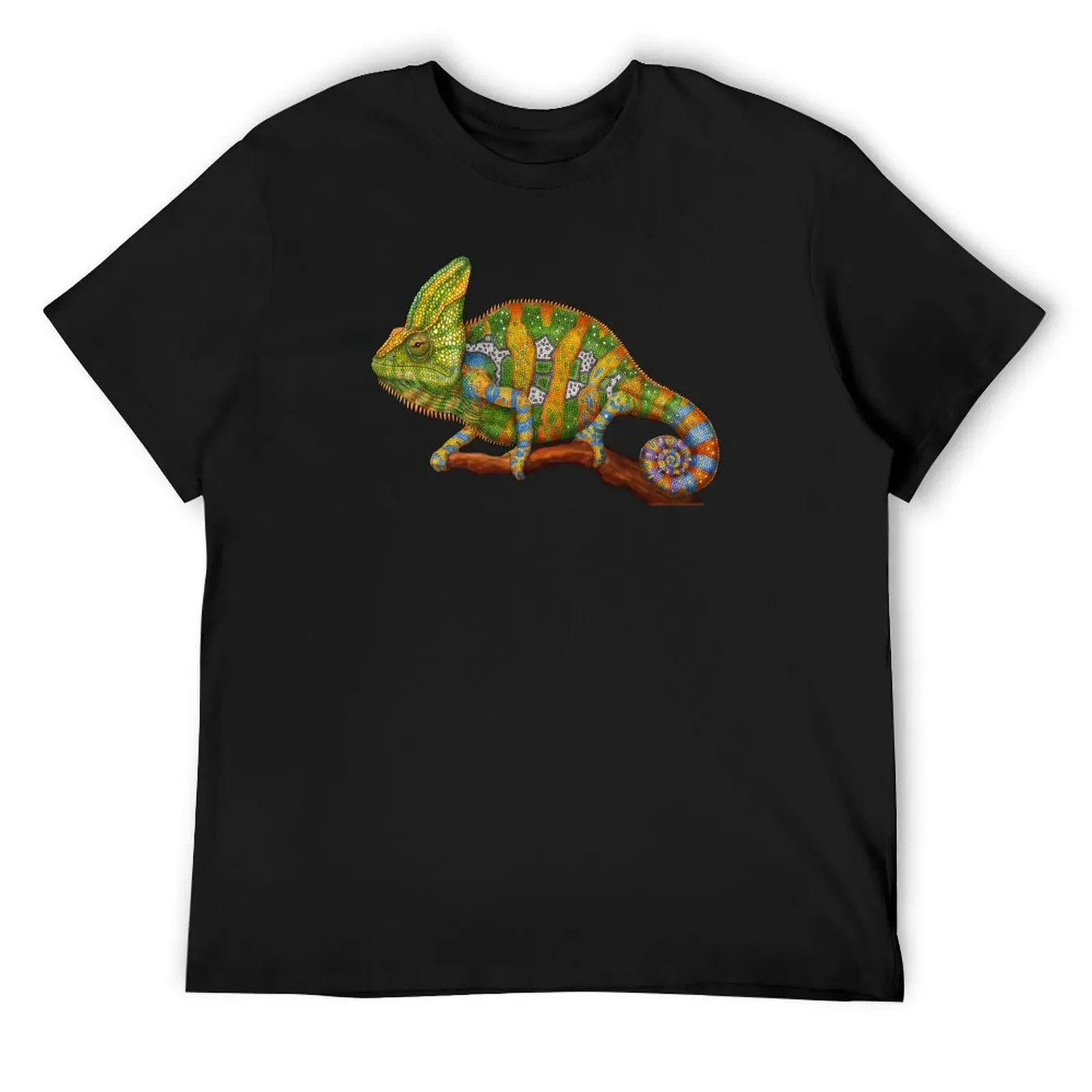 Veiled Chameleon T-Shirt anime quick-drying for a boy heavy weight t shirts for men