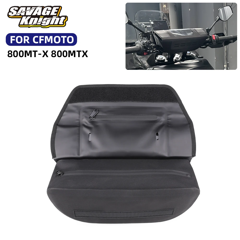 

For CFMOTO 800MT-X 2024-2026 Handlebar Storage Bag Tool Bag Luggage Carrier Handle Bags Fit CF 800MTX MT800X 800 MTX 2025