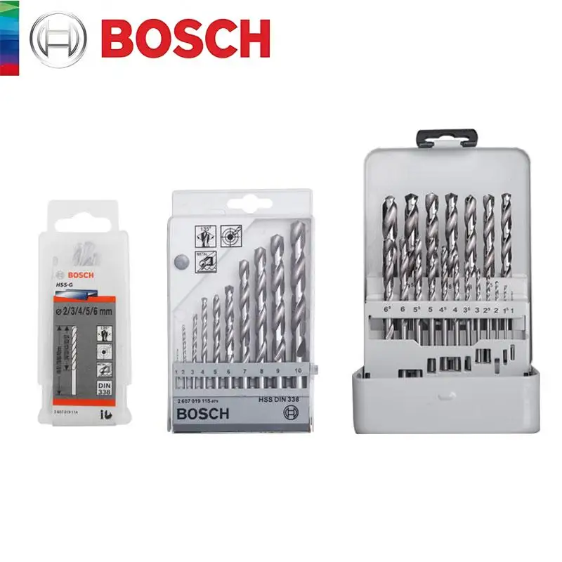 Bosch-Shank مثقاب معدني مستقيم ، Hss-G ، مثقاب ملتوي ، قاطع ثقب ، أدوات كهربائية ، سبيكة معدنية ، حديد ، حفر المعادن