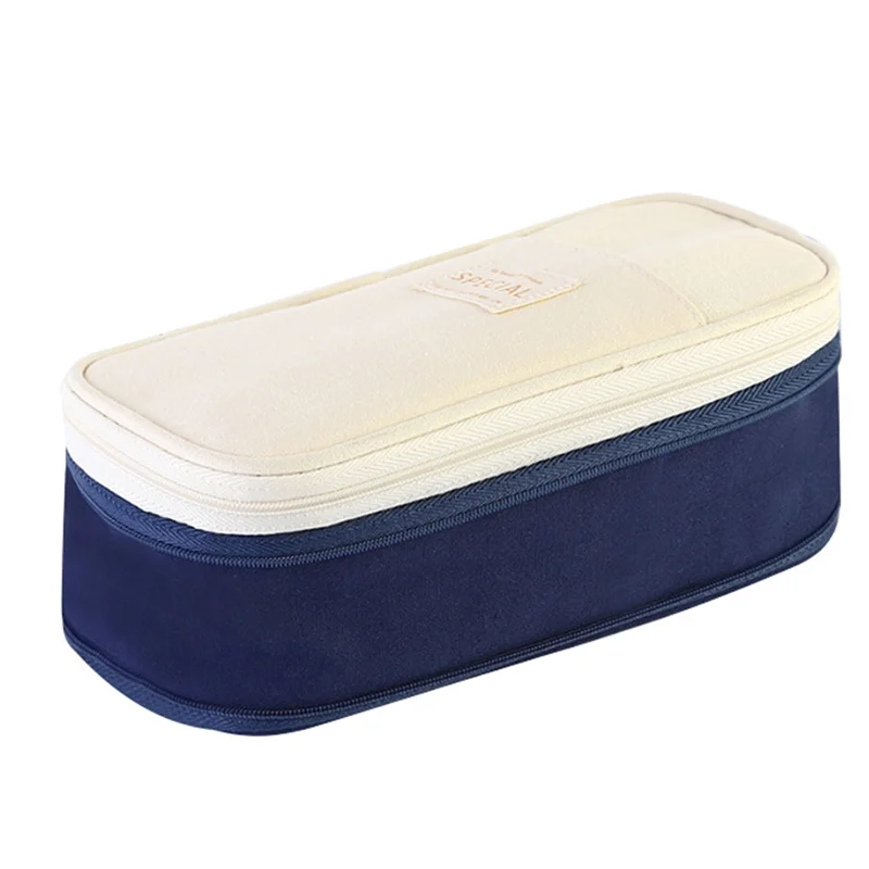 Ingenious-Macaron Double Layer Pencil Bag Pencil Case Pencil Supplies Pencil Storage Bag Box Pouch