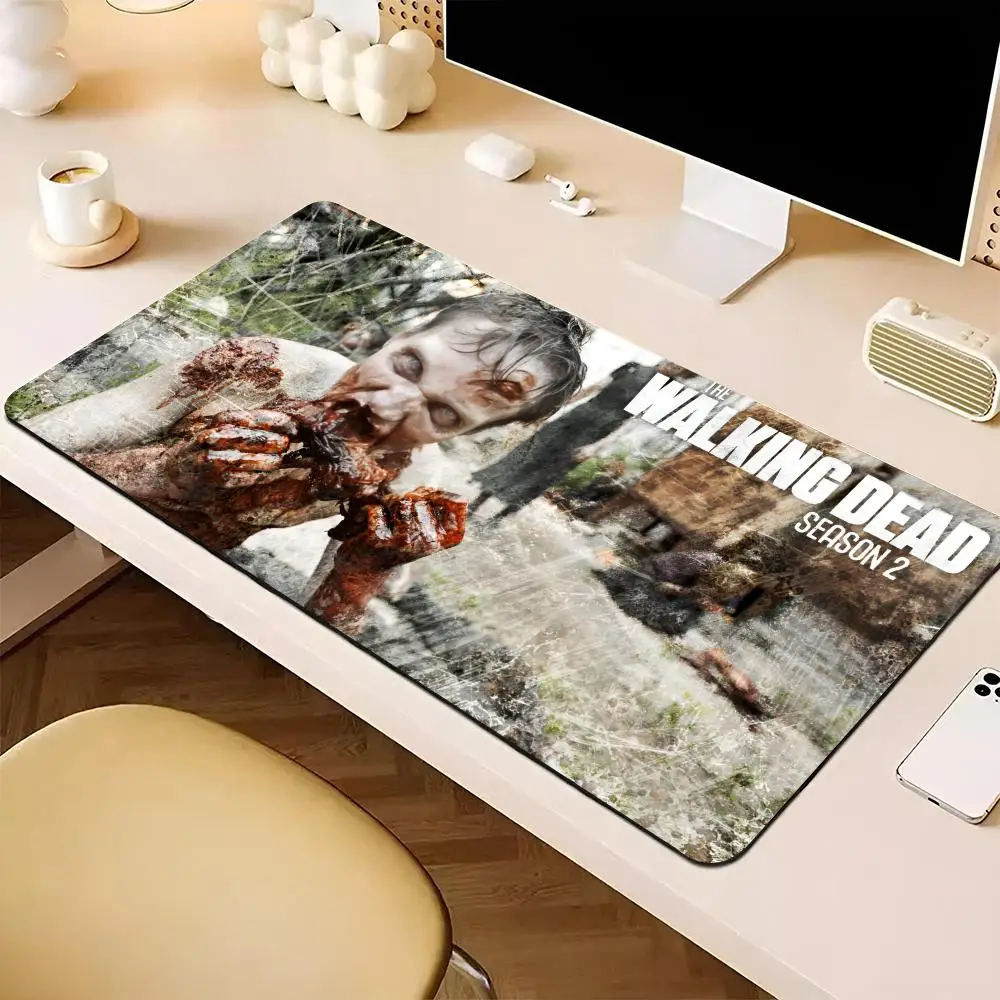 

Zombie TV N-Negan The W-Walking D-Dead Mouse Pad game teclado XXL Mouse Pad Large Computer Laptop Non-slip Keyboard Desk Mat