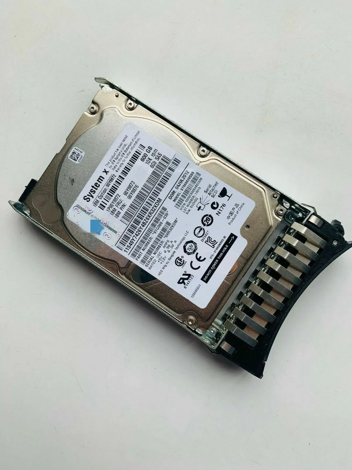 FOR IBM 90Y8872 90Y8873 90Y8874 90Y8876 600GB 10K 6G 2.5" SAS G2HS HARD DRIVE