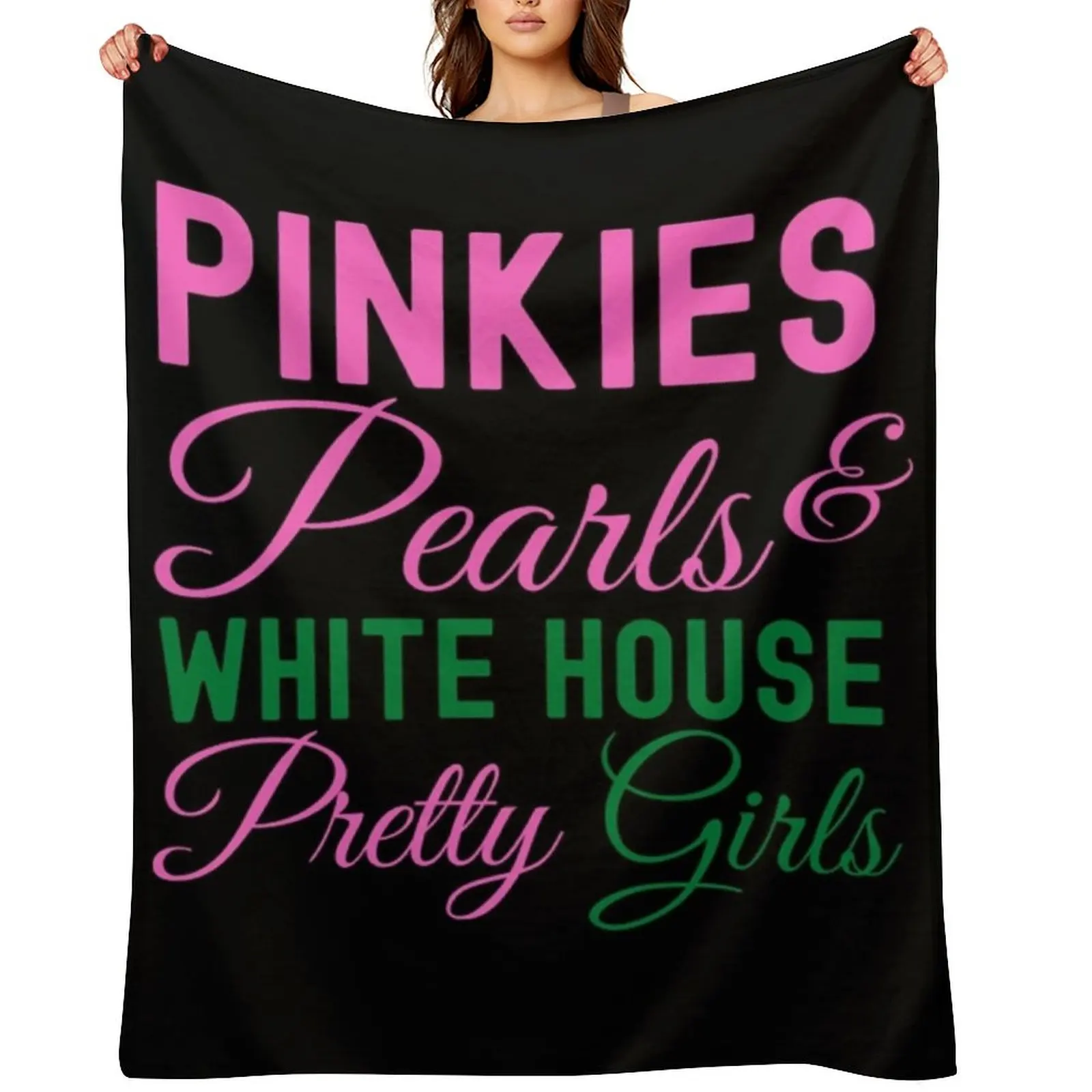 

Pinkies Pearls White House Pretty Girls Kamala Harris Aka Throw Blanket Loose Soft Beds Vintage Soft Blankets