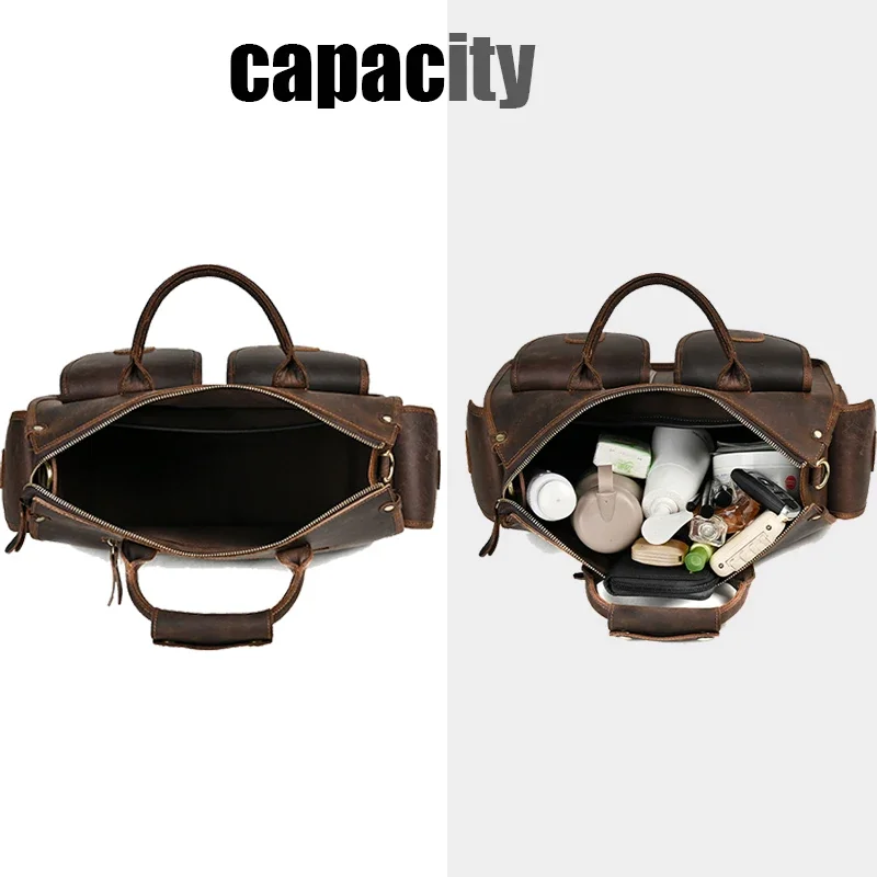 حقيبة كتف جلدية عالية الجودة حقيبة كروسبودي الأعمال السفر رسول الرجال حقيبة يد كبيرة خمر الجانب ساعي