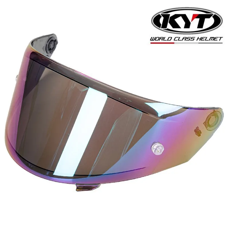 Lentilles de casque multicolores avec boucles antibuée, galvanisées, compatibles avec KYT, NFR, NX