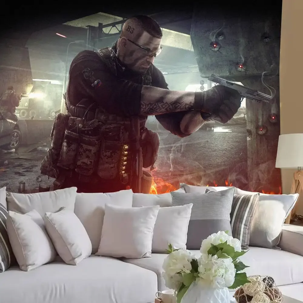 Fashion Escape from Tarkov Tapestry Decoration Bedroom Dormitory Background Cloth Holiday Home Party Living Room Club Tapestry