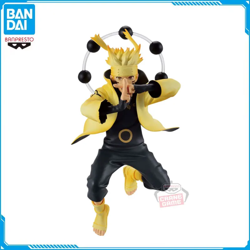 

Bandai Original NARUTO VIBRATION STARS Uzumaki Naruto Rikudousennin Modo Anime Action Figure Desktop Ornaments Model Kids Gift