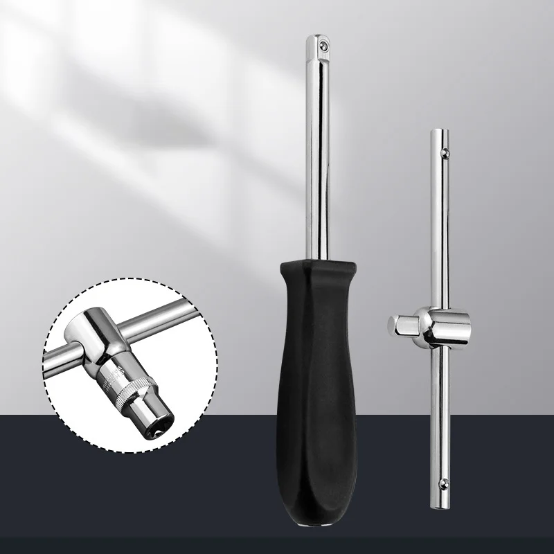 150 MM Spanner 1/4-Inch Female Square Drive Handle Socket Wrench For Small Flying Ratchet Wrenches Slide Rod AD Connectors