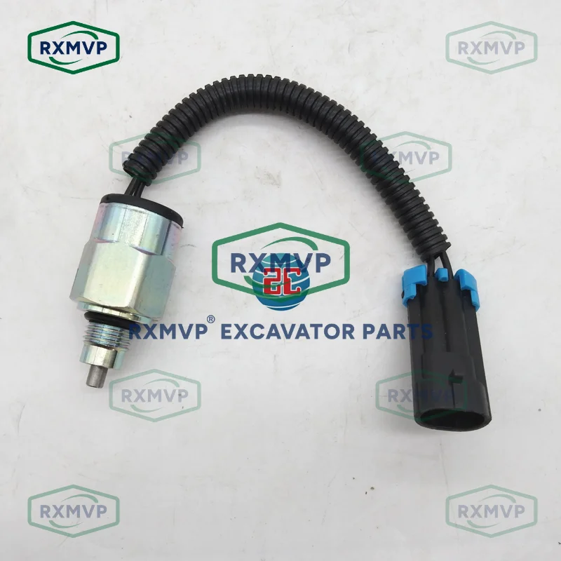 84128131 Stop Solenoid Valve Fits Excavator Case Backhoe Loader 420CT 430 435 590SN