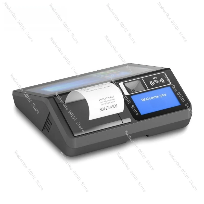 Multi touch 11.6-inch ordering POS machine integrated cash register system printer scanner customer display