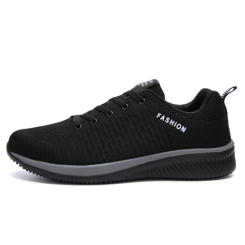 Men Sport Shoes Lightweight Running Sneakers Walking Casual Breathable Shoes Non-slip Comfortable black Big Size 35-47 Hombre