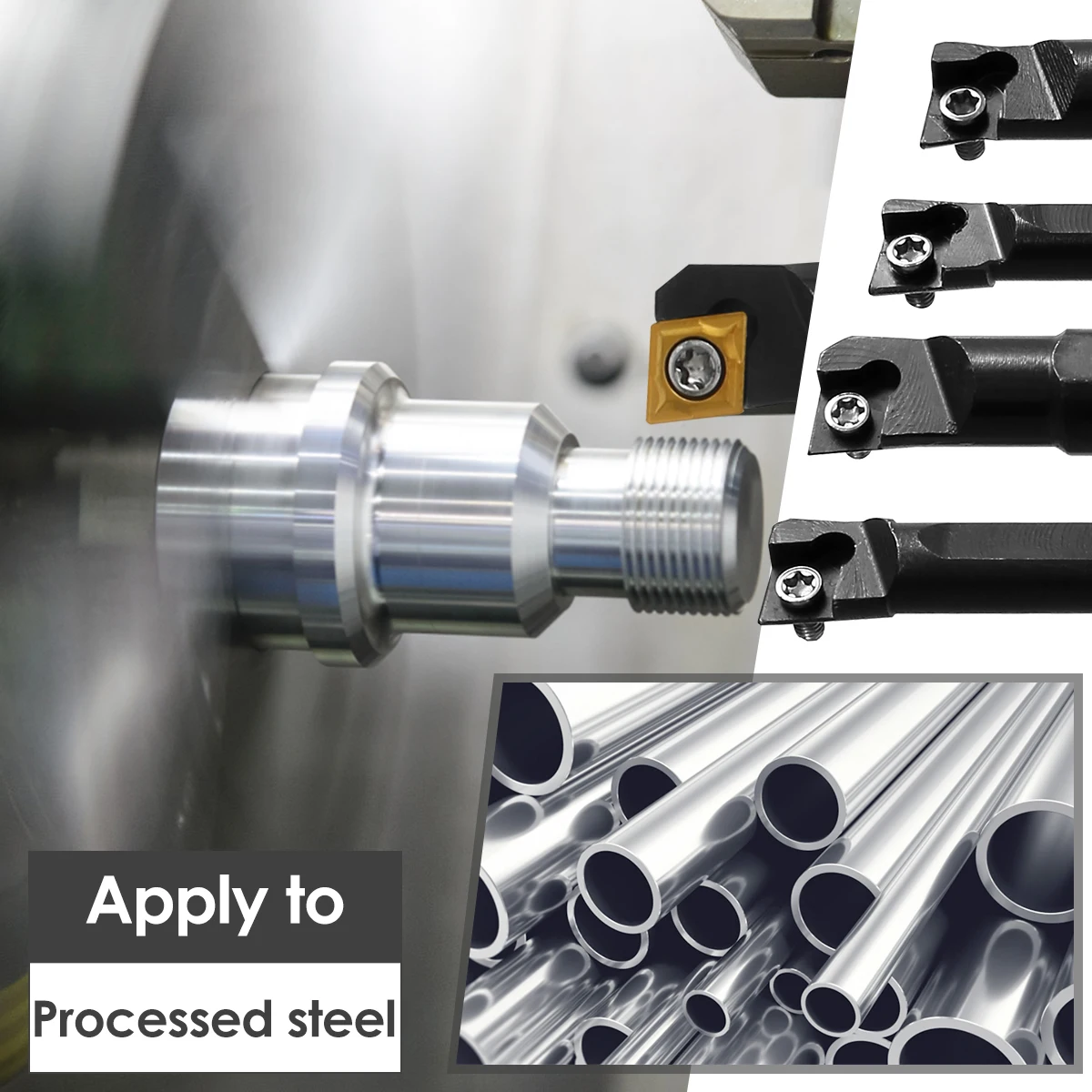 S06K/S07K/S08K/s10K-SCLCR06 portautensili per barra di alesatura per tornio taglio ad alta efficienza con 10 lame in lega e 4 chiavi