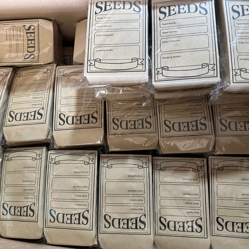 K1AA ถุงซองเมล็ด 3x4.7 นิ้วถุงเก็บตัวอย่างอาหารสำหรับเมล็ดผักดอกไม้