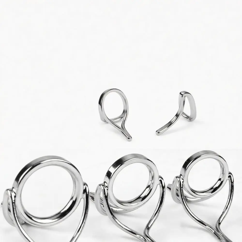 Strong Stainless Steel Double Foot Fishing Rod Guides Set For Lure Sea Casting Surf Pole Line Eyelet Maintain Gear