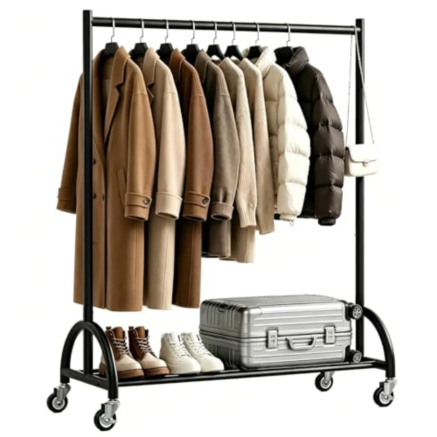 

Heavy Duty Clothing Racks for Hanging Clothes Heavy Duty Clothes Rack Rolling Garment Rack with Wheels Freestanding Closet Rack