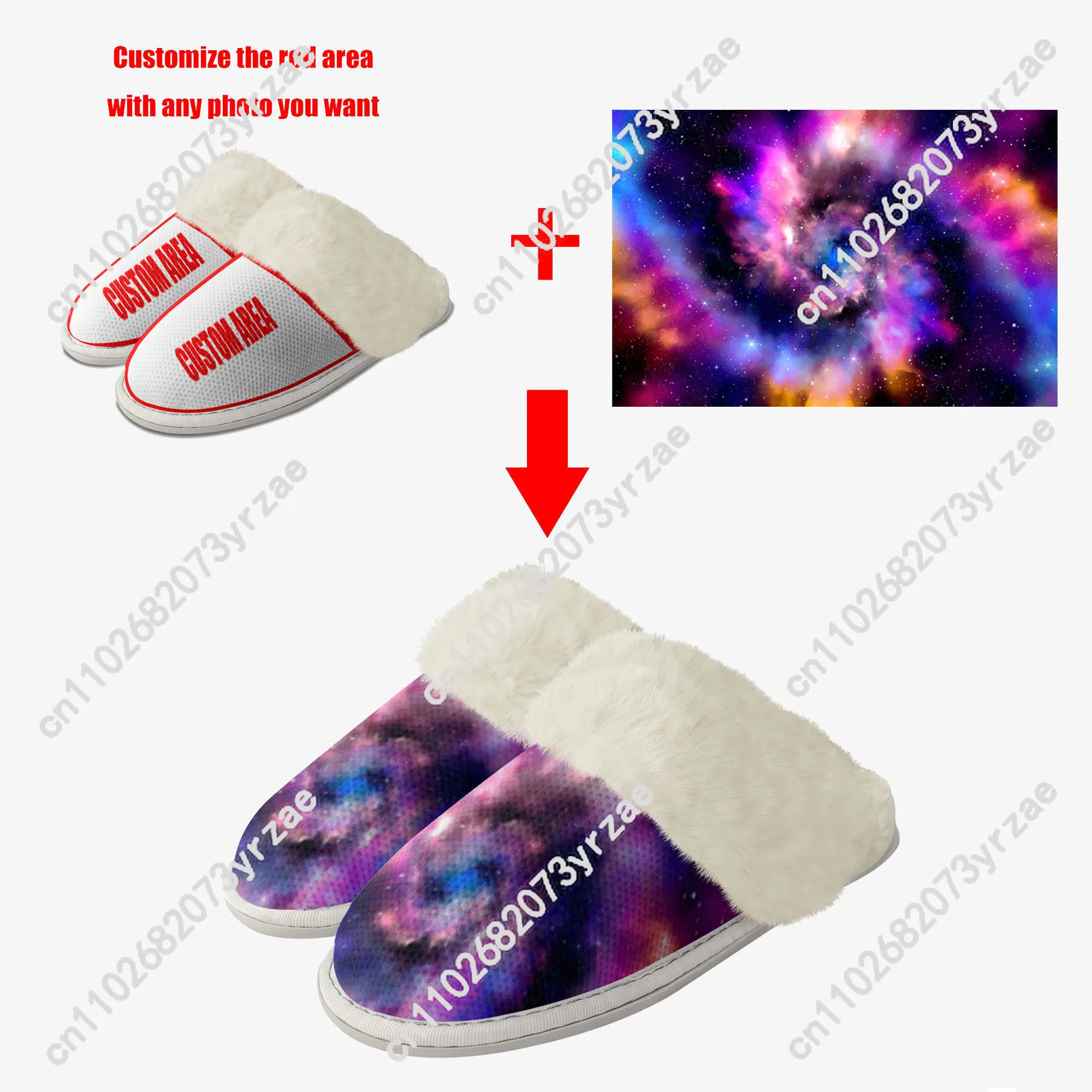 Ritorno al futuro Scarpe calde con bordo in peluche Pantofole casual da casa per uomo e donna Pantofole leggere su misura in cotone termico per camera da letto