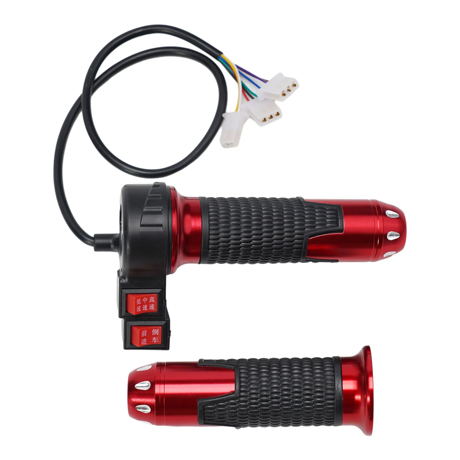 1pair Electric Bike Bicycle Twist-Throttle High/Medium/Low Speed/Forward/Reverse Twist Throttle Cycling Parts