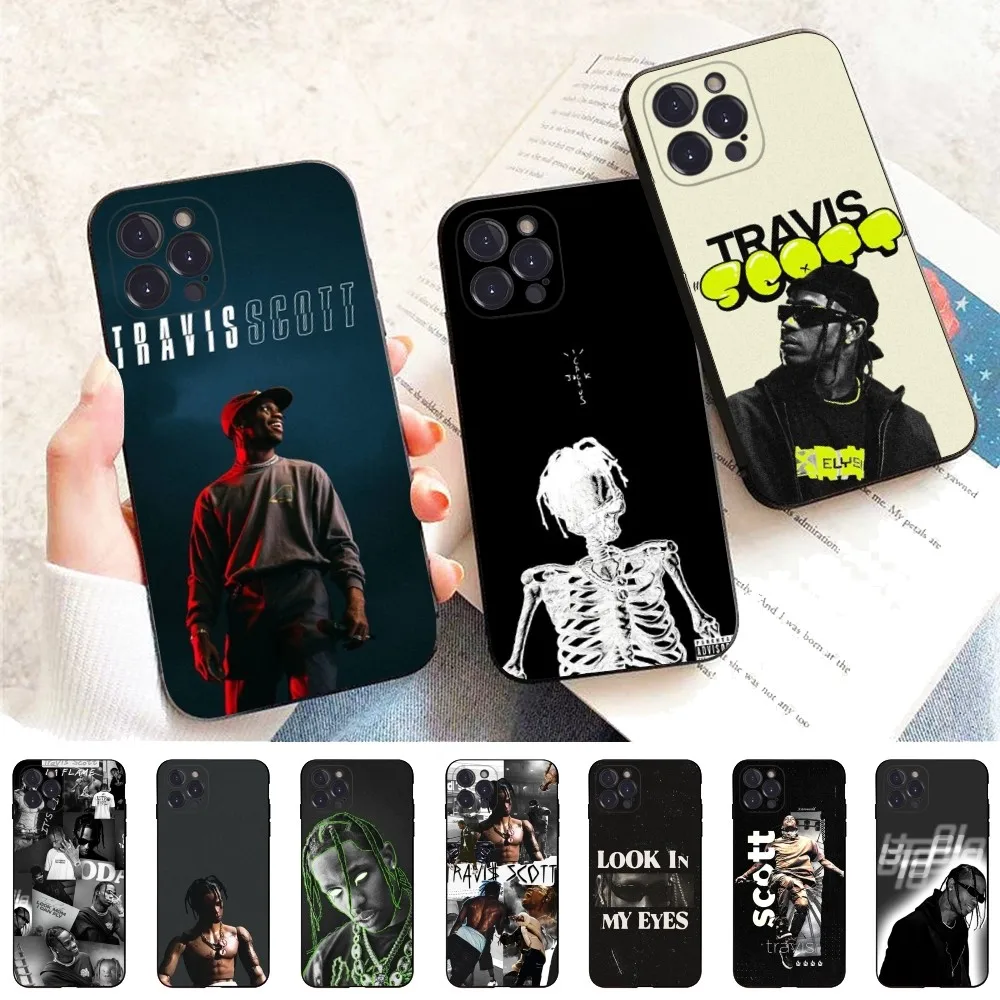 Travis Scott Rapper Phone Case For iPhone 15 14 13 12 Mini 11 Pro XS Max X XR SE 6 7 8 Plus Soft Silicone Cover