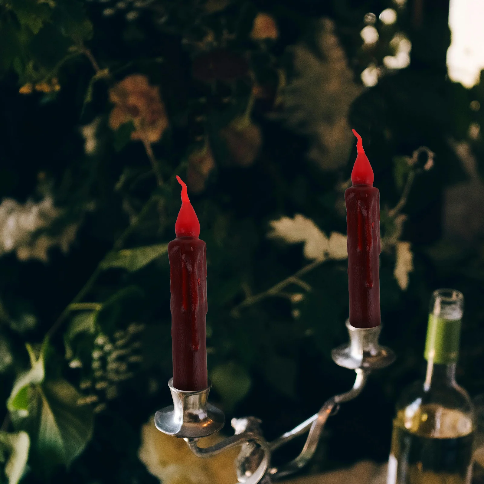 

2Pcs Electronic Lights Reusable Flameless Candles for Home Party Wedding Window Decoration Taper Light