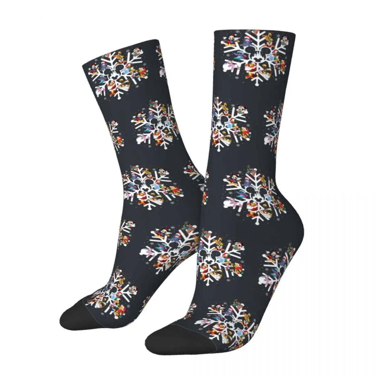 TureMouse-Chaussettes de Noël coordonnantes pour hommes, Chaussettes douces, Chaussettes de course personnalisées, Bas de sport, Mode, Automne