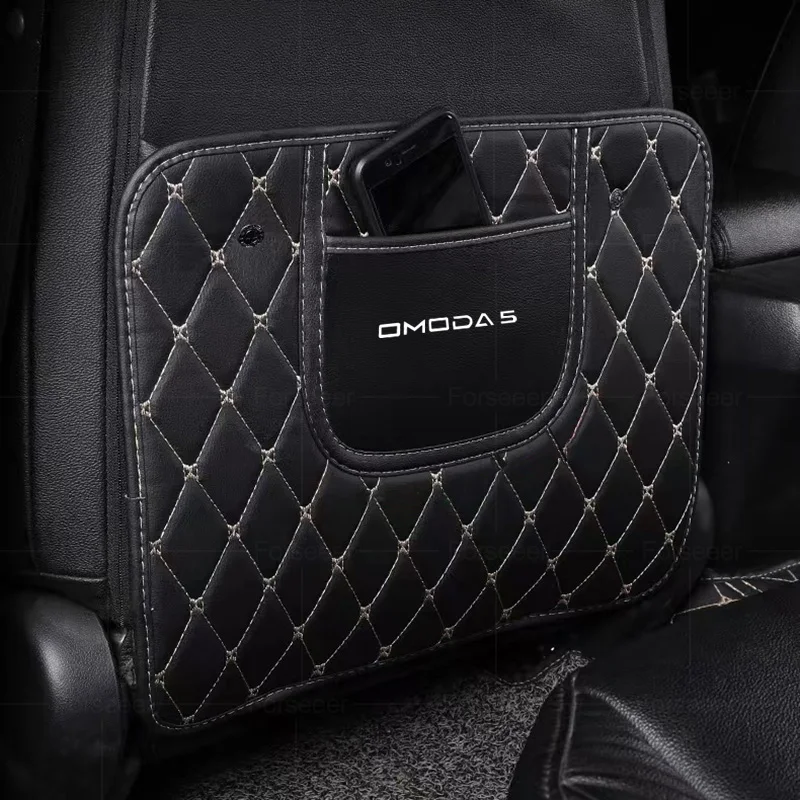 1Pcs For Chery Omoda 5 C5 FX S5/GT 2022 2023 2024 Car Seat Backrest Anti Kick Pad Auto Interior OmodaC5 Accessories 2023 Styling