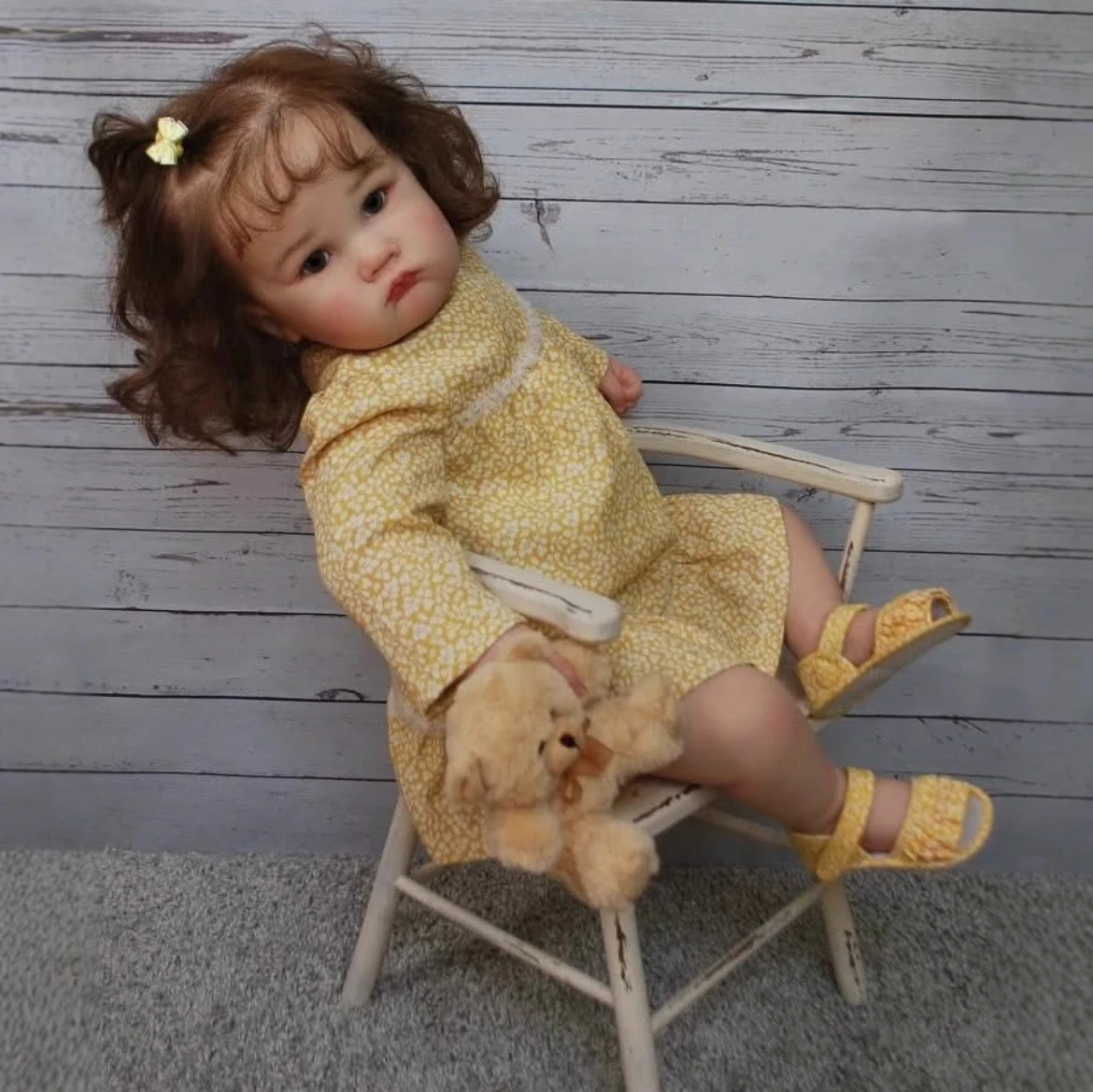 Levensechte 24-inch herboren pop: Charlotte Princess met handgeschilderde realistische aderen - een ideaal verjaardagscadeau voor kinderen