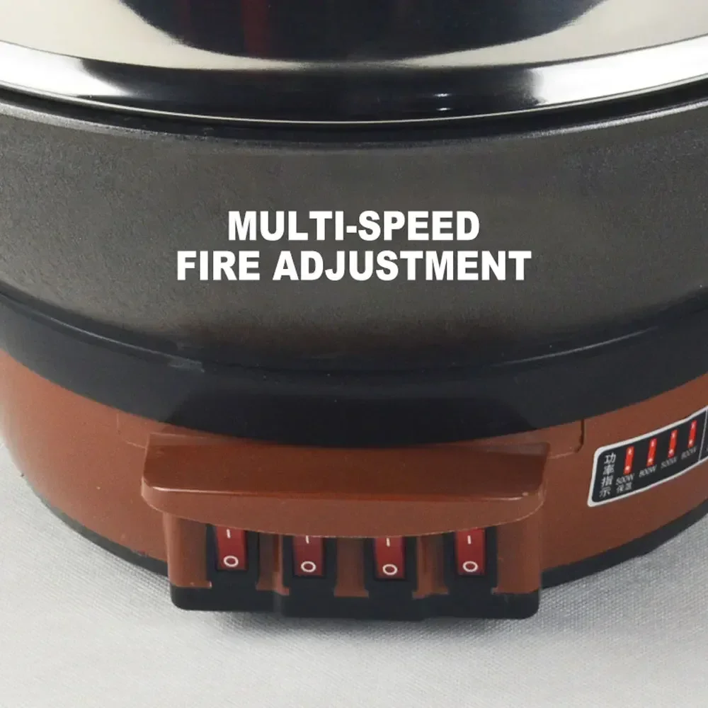 電気ステンレス鋼蒸し器、家庭用増粘鍋、キッチン食品加温、多機能、f32,32cm