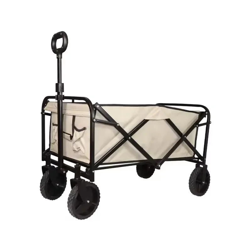 Outdoor Garden with Adjustable Retractable Camping Picnic Foldable Truck Folding Heavy Duty Thick Wheel Trolley