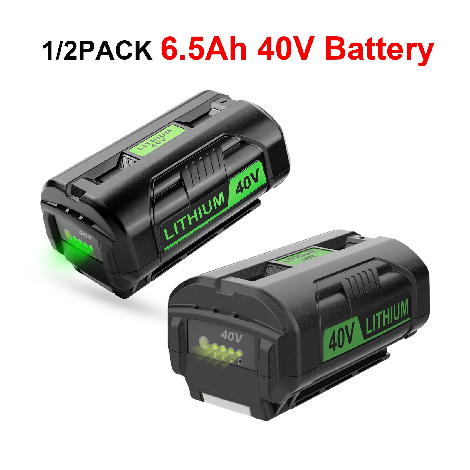

Аккумулятор Li-ion 6.5Ач 40В для Ryobi OP4040 OP4050A OP4060 OP4015 OP4026 OP4030, для беспроводных электроинструментов, перезаряжаемый.