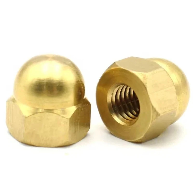 

Decorative Brass Ball-Shaped Nuts - M3-M20 Dome Cap Fasteners for Ornamental Projects, Crafts & Home Decor