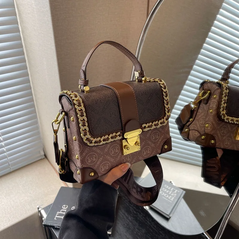 

Элегантная женская сумка через плечо в стиле ретро, новинка 2023 года, роскошная сумка через плечо из мягкой кожи, модная сумка для всех случаев