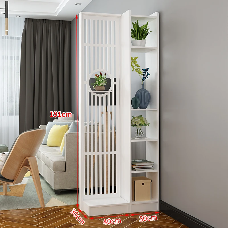 New Chinese style screen partition shelf living room decoration wall simple modern office entrance entrance entrance porch cabin