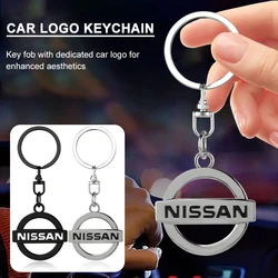 3D Metal Car Badge Keychain Pendant Key Rings Key Holder For Nissan Nismo Tiida Teana GTR 350Z 370Z 240SX Juke Note Versa Almera