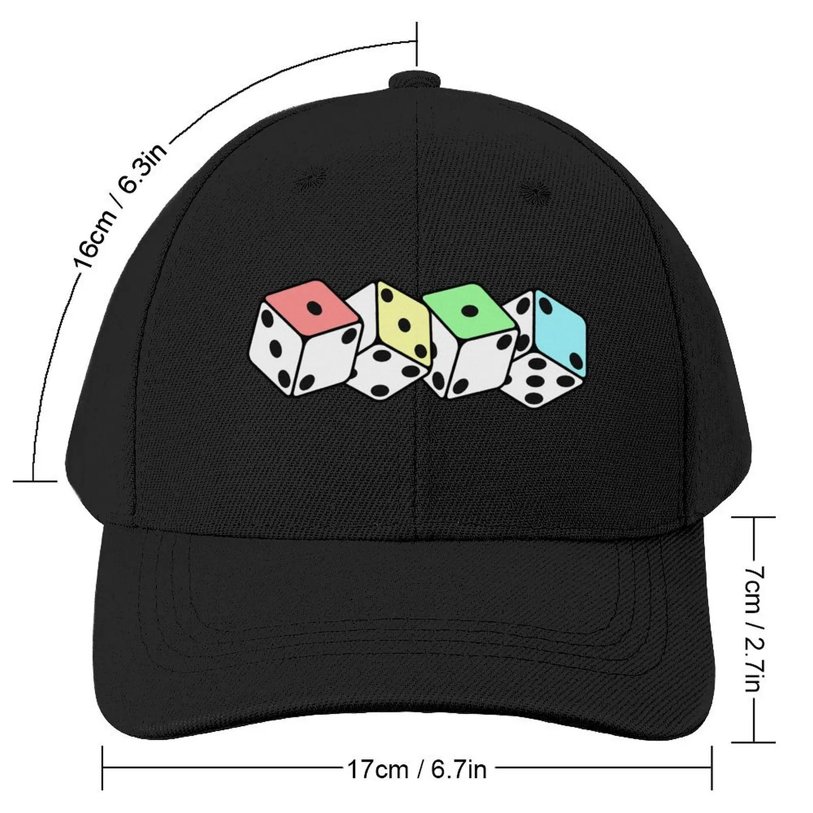 Pastel Dice - ACAB/1312 Baseball Cap Luxury Brand black Women's Beach Outlet 2024 Men's