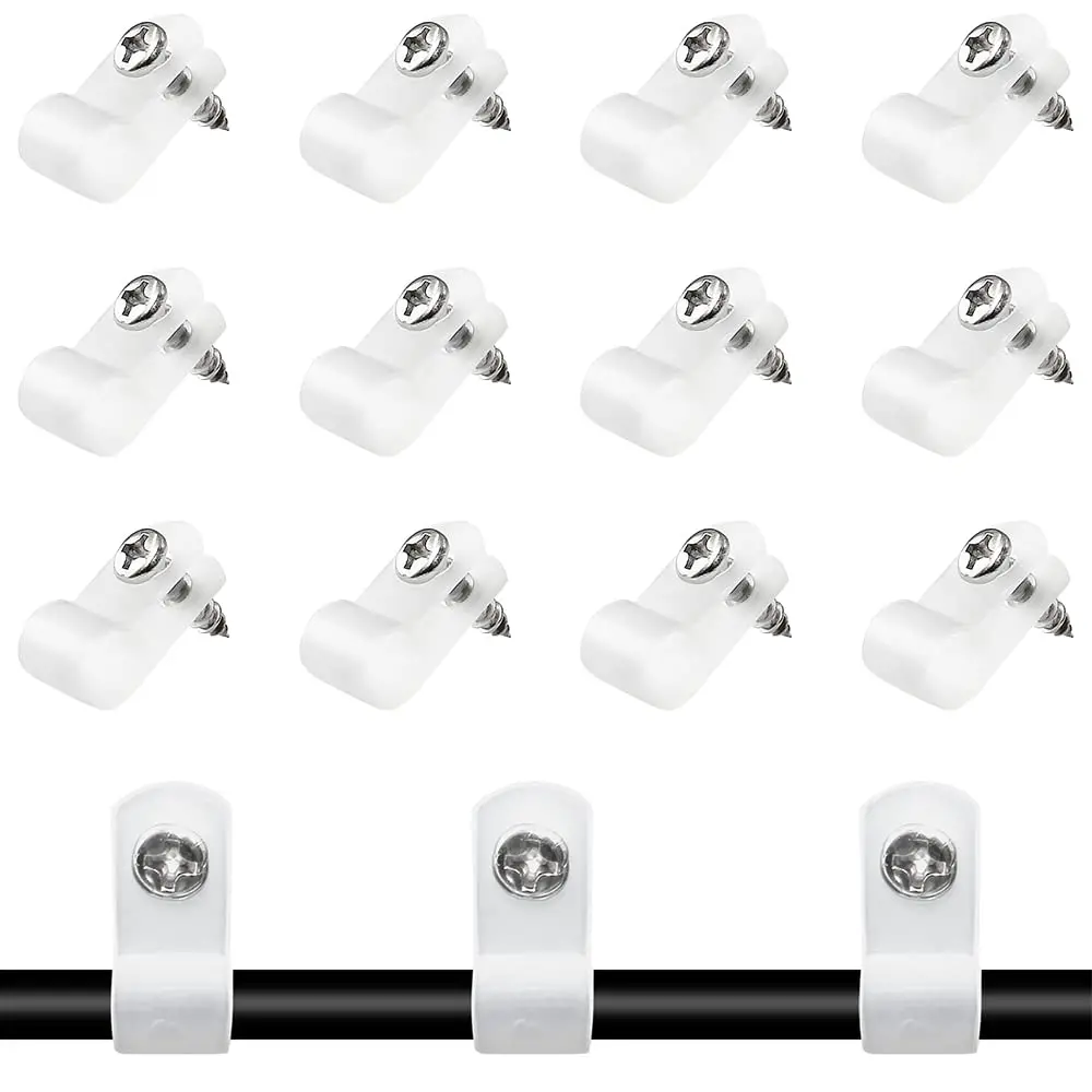 

50 шт. зажимов-клипс R-типа 3/8 дюйма, нейлоновые монтажные клипсы P-типа, кабельные зажимы для организации проводов, нержавеющая сталь