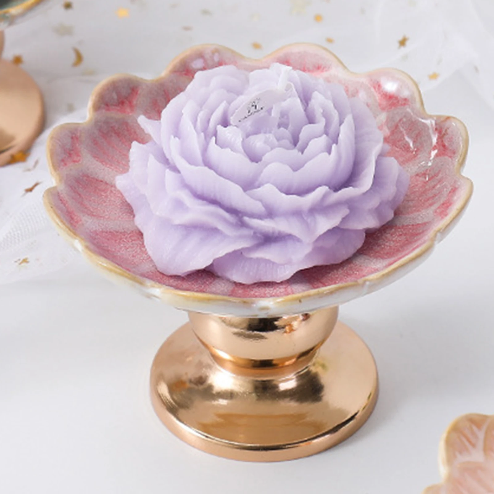 Tall Ceramic Candle Holders Dual-Purpose Candle Holders & Ornaments for Wedding Housewarming Gifts