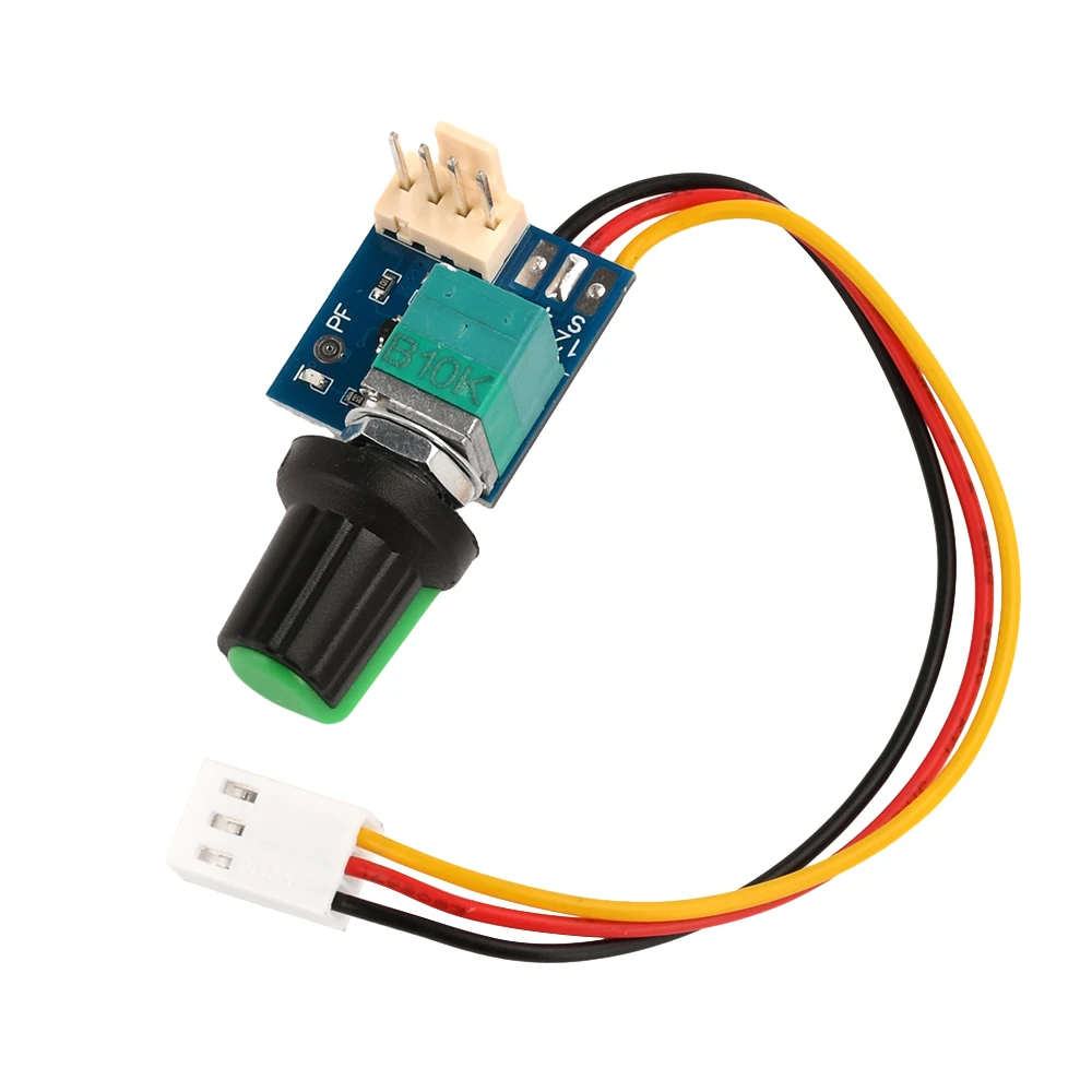 DC5-12V Manual Four-Wire PWM Fan Speed Controller With Knob Switch PC Case Fan CPU Cooler Motor Governor Module